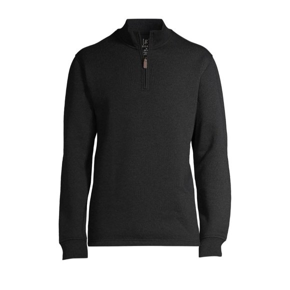 George Black Men's Quarter Zip Layering Fleece Long Sleeve Casual Size Medium - Picture 6 of 6